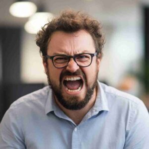 Angry Tech CEO Portrait Prompt