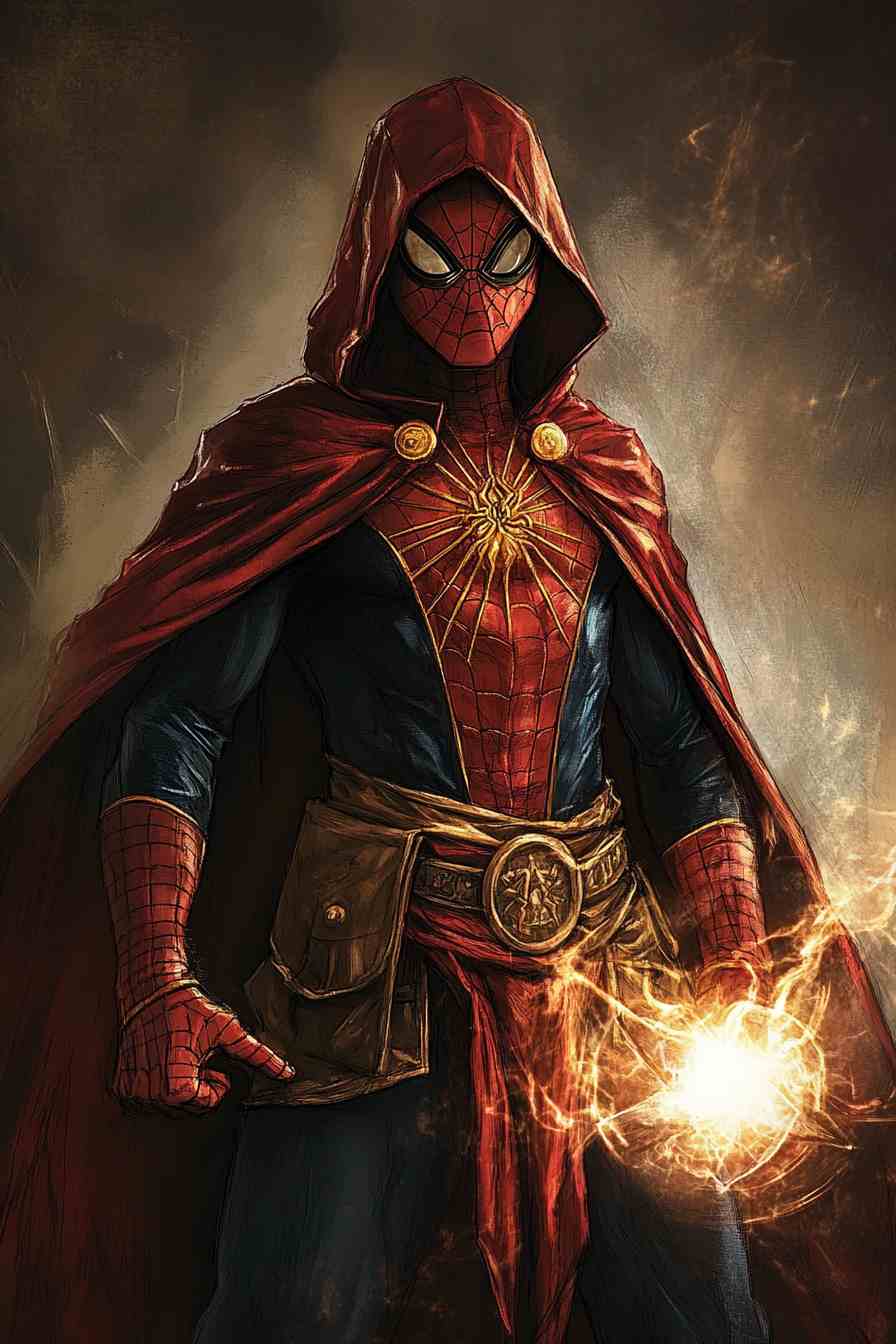 Spider-Man as Sorcerer Supreme Art Style