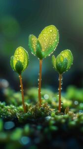 Spring Sprouts Macro Photography MidJourney Prompt